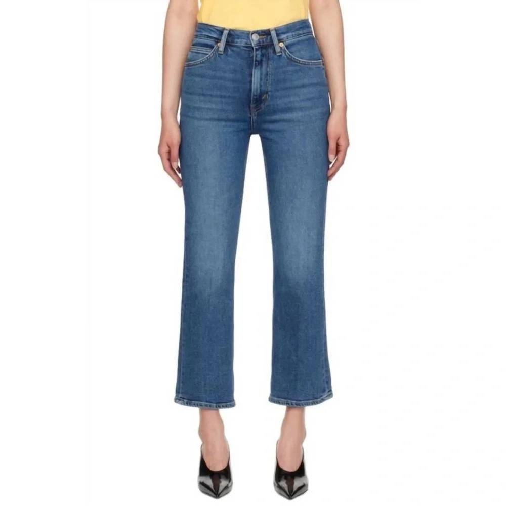 NWT REDONE 70s Crop Flare Jeans Blue 29